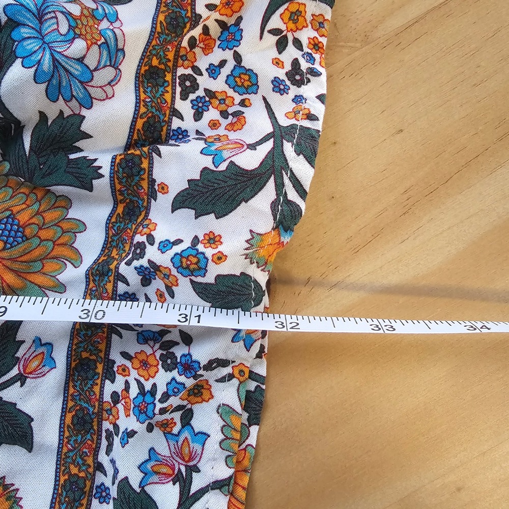 Zesica Floral Maxi Skirt Medium Multicolor Boho Cottagecore Prairie Hippie earth - Picture 10 of 10